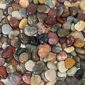 2 oz Tumbled Stones Mix Rocks Assorted Lot Natural Stones Rocks Polished Gemstones for Jewelry, Crafting, Wire Wrapping, Crystal Healing