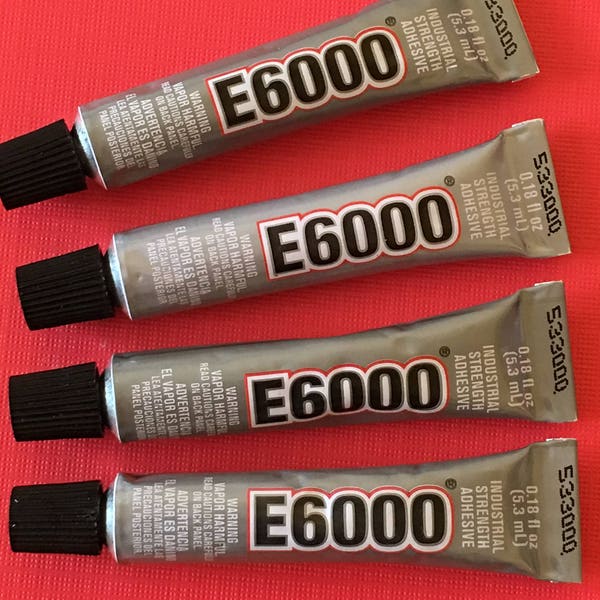 2 E6000 Glue Adhesive Industrial Strength Craft Mini Tube .18oz. for magnets jewelry craft making bead