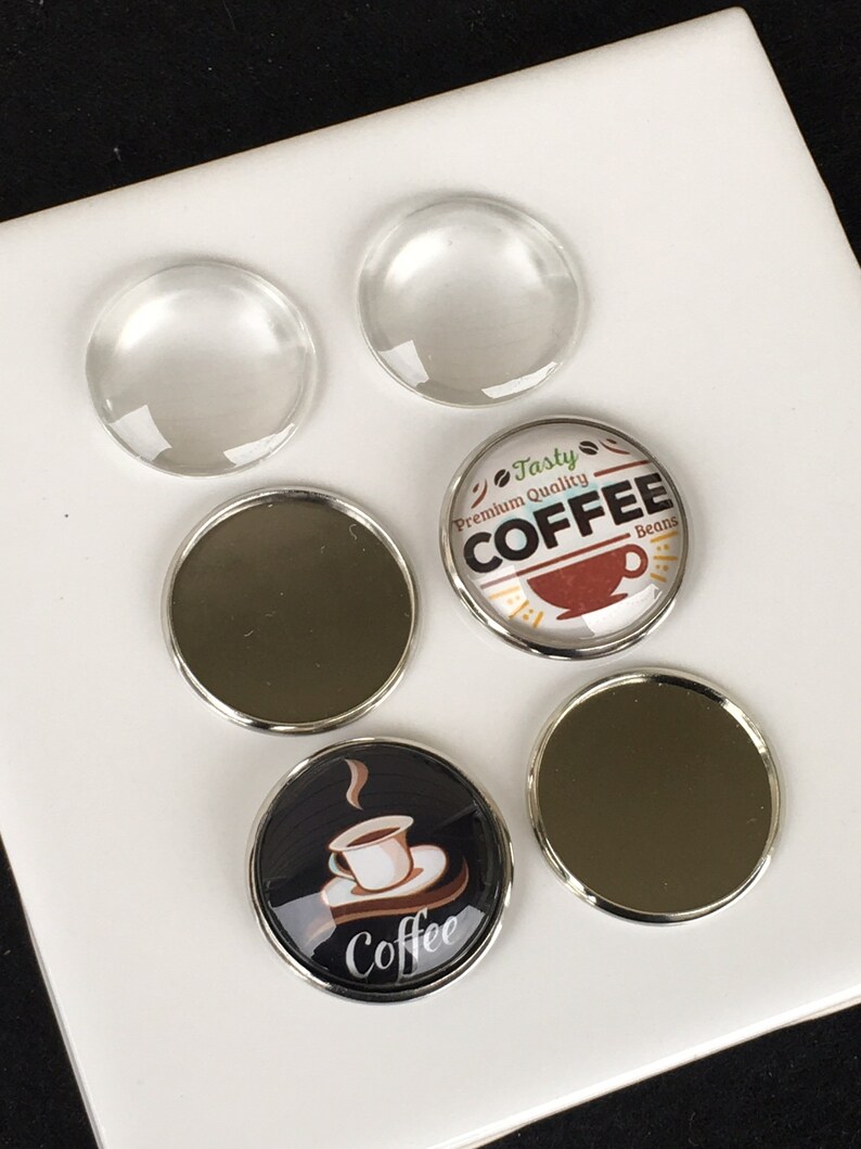 DIY Kit 20 Kit 25mm Bezels Glass Domes Etsy