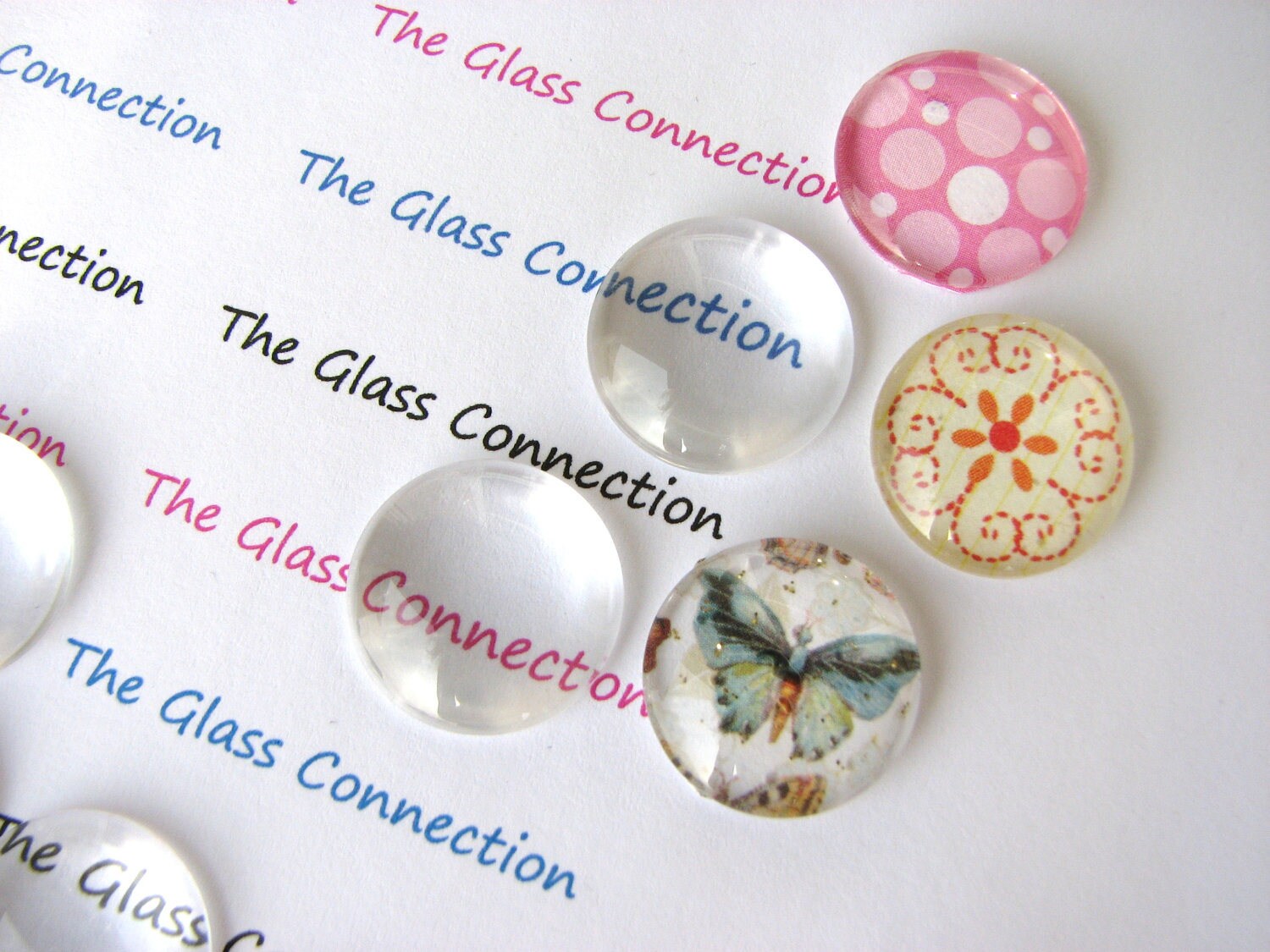 20mm Glass Domes Clear Cabochons 20 Pieces 2cm Pendants Blanks Etsy