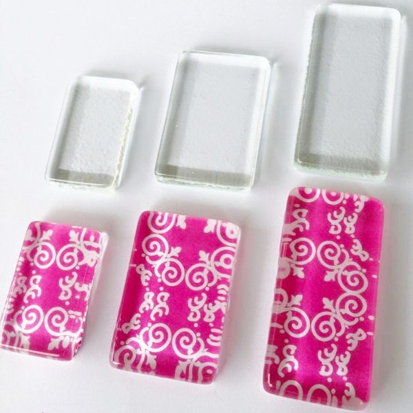 Clear Glass Tiles Etsy