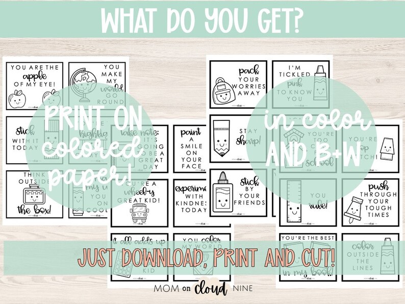 Little Lunchbox Cards, Printable Lunch Box Love Notes + Lunch Box Cards | Silly Lunch Box Notes ...