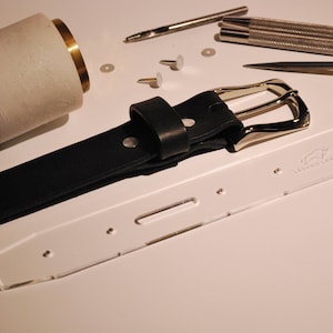 Acrylic Belt Making Template 1.5&quot; Wide Tool for Leathercraft Belt Layout for Leatherwork Belt End Pattern for Easy Leather Belt Making