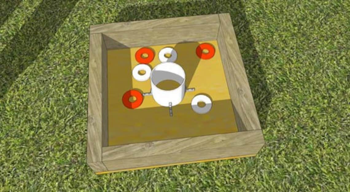 Washer Game Toss Plans and Rules One Hole Version Etsy