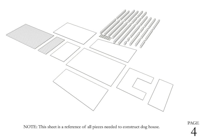 Large Modern Design Dog House Plans FREE Internet delivery image 4