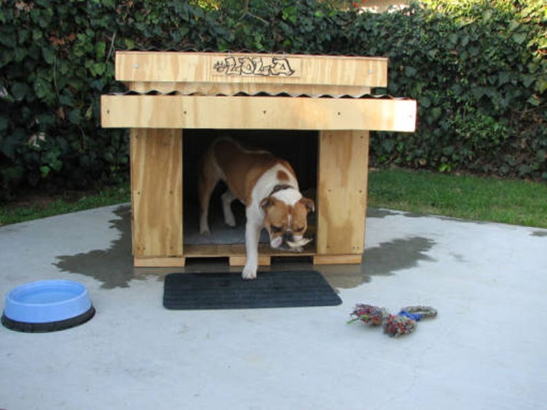 Small Modern Design Dog House Plans 2'x3' FREE Internet delivery image 3