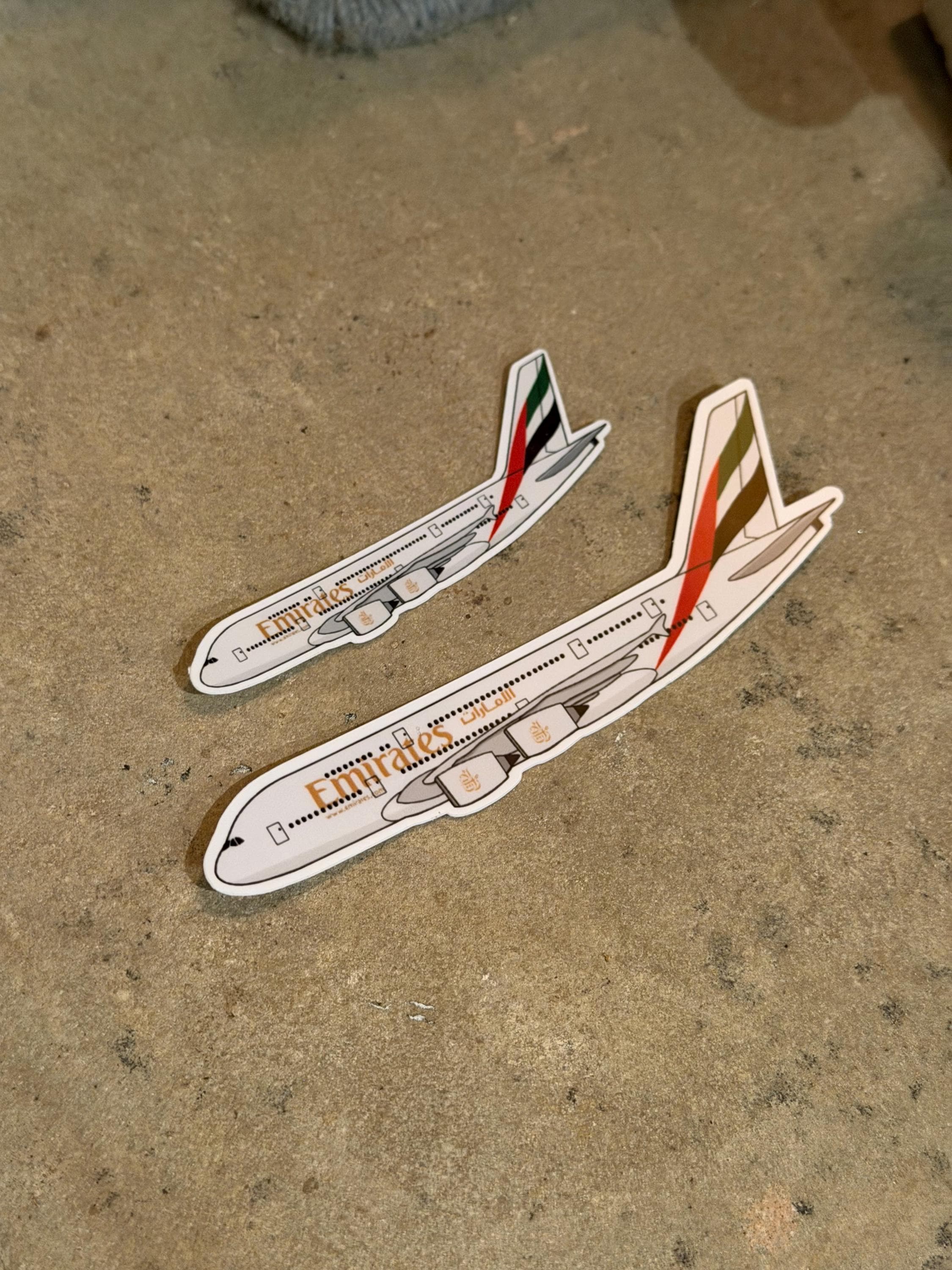Emirates A380 Airbus Airplane Sticker | Glossy Aviation Decal - Etsy