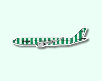 Condor A330 Neo (Green Island Livery) Airbus Airplane Sticker | Glossy Aviation Decal