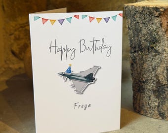 Eurofighter Typhoon Birthday Card | Fighter Jet Greeting Card