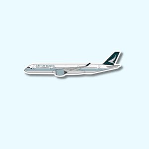 Cathay Pacific A350 Airbus Airplane Sticker | Glossy Aviation Decal