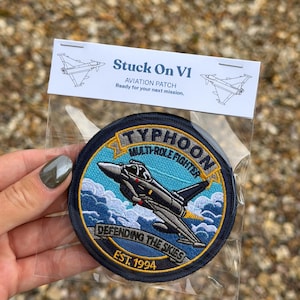Eurofighter Typhoon-patch – Gevechtsvliegtuigbadge – Patch voor luchtvaartverzamelaars
