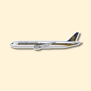 Pegatina/calcomanía del avión 777 de Singapore Airlines para portátil, maleta, botella de agua, viaje, regalo o diario.
