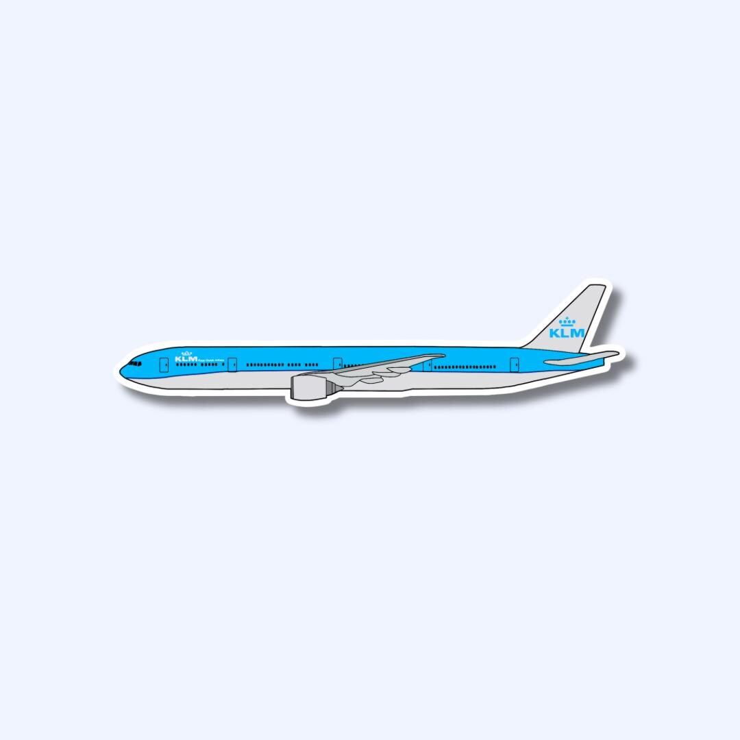 KLM Airlines 777 Boeing Airplane Sticker | Glossy Aviation Decal - Etsy