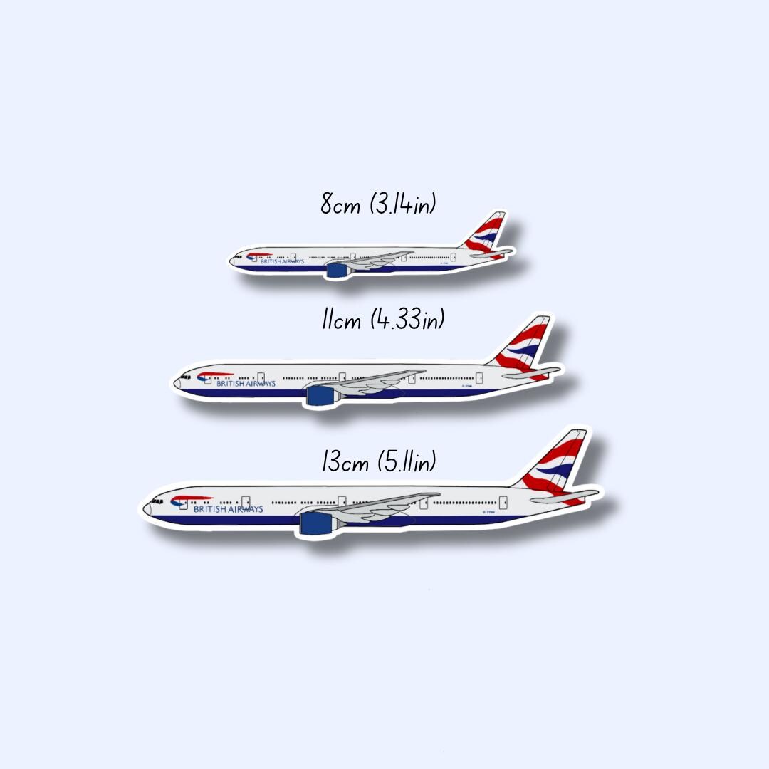British Airways 777 Boeing Airplane Sticker | Glossy Aviation Decal - Etsy