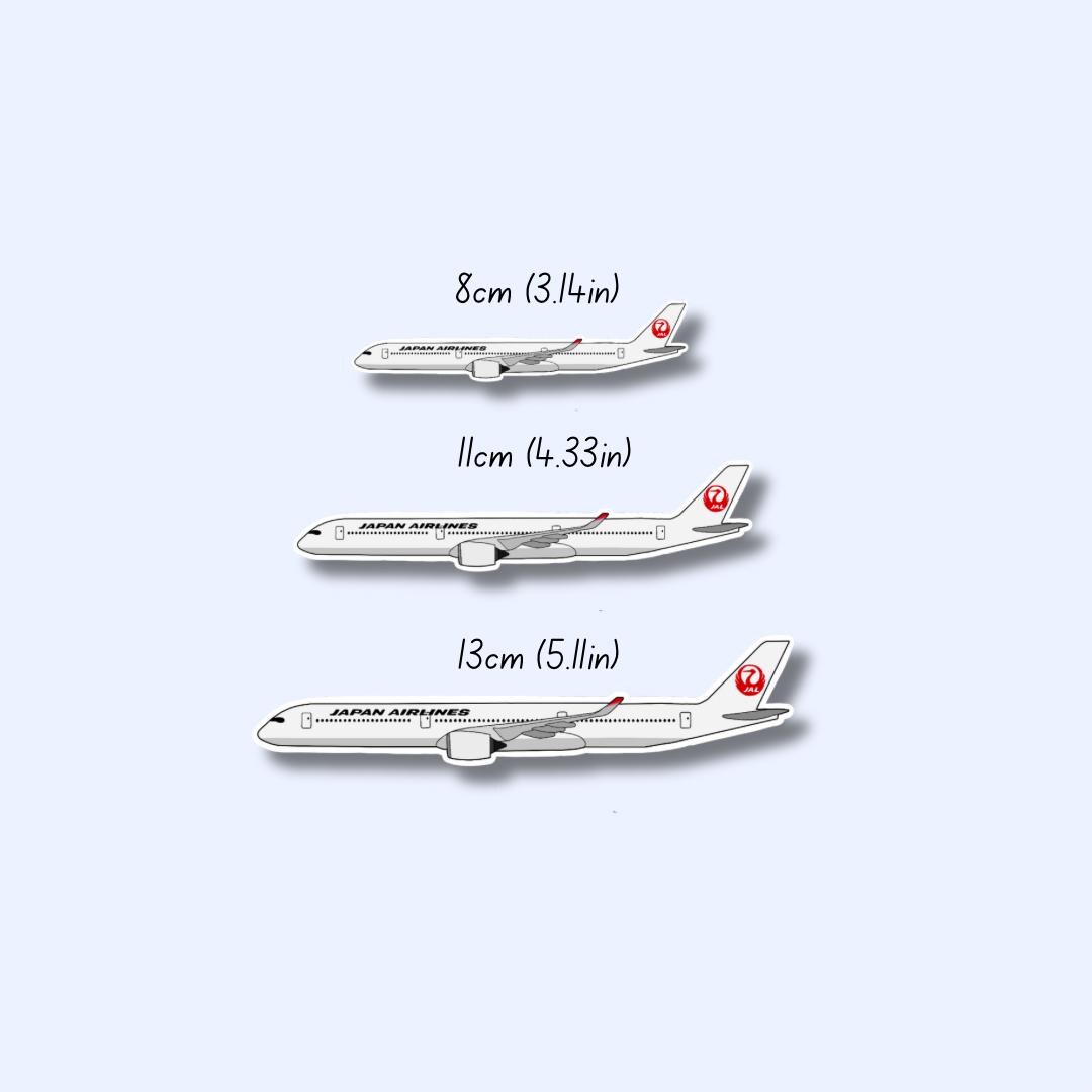 Japan Airlines A350 Airbus Airplane Sticker | Glossy Aviation Decal - Etsy