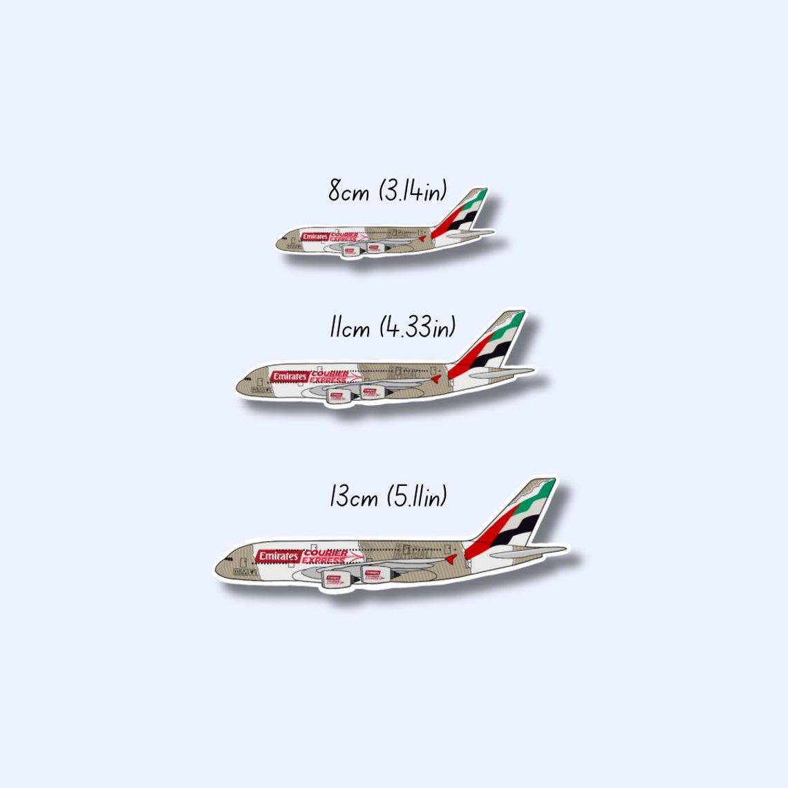 Emirates A380 (cargo Express Livery) Airbus Airplane Sticker | Glossy ...