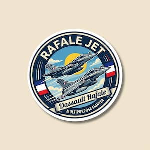 Dassault Rafale Sticker - Glossy Aviation Decal - Military Sticker