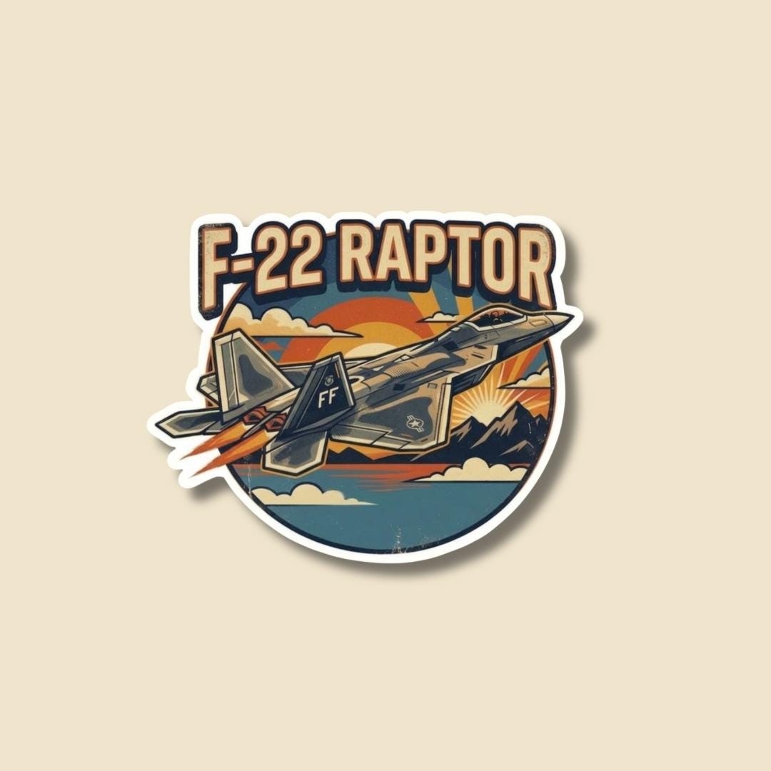 F22 Raptor Sticker - Military Decal - Glossy Aviation Sticker - Etsy