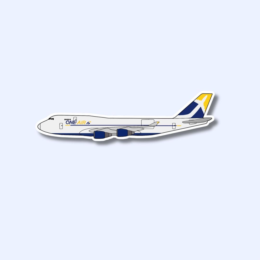 One Air 747 Cargo Boeing Airplane Sticker | Glossy Aviation Decal - Etsy