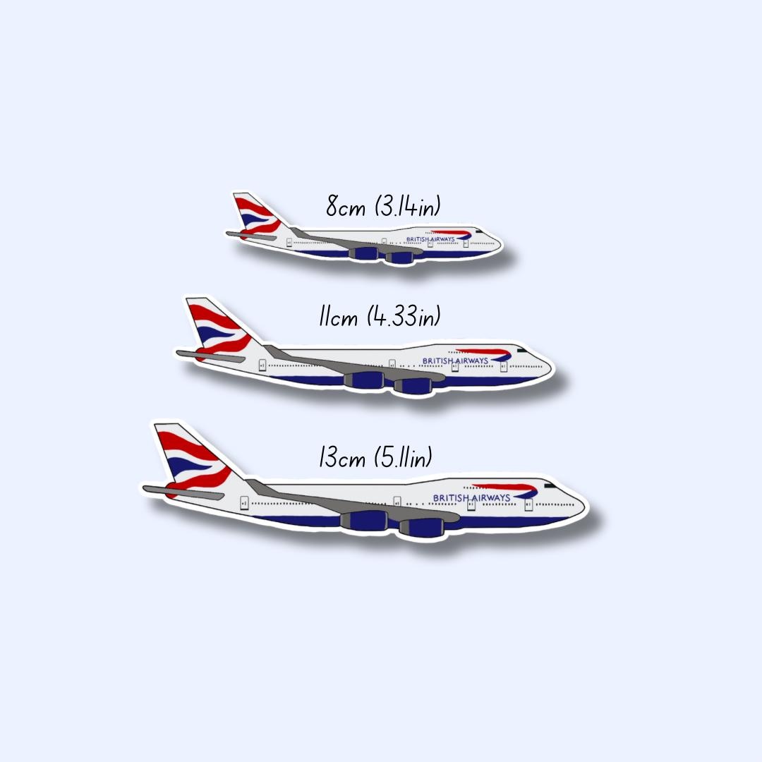 British Airways 747 Boeing Airplane Sticker | Glossy Aviation Decal - Etsy