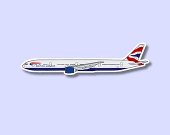 British Airways 747 Boeing Airplane Sticker | Glossy Aviation Decal - Etsy