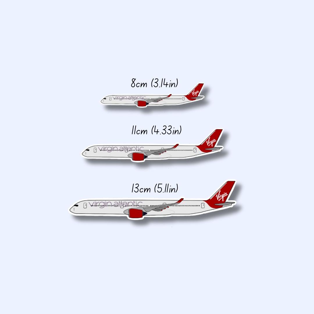 Virgin A350 Airbus Aircraft Sticker | Glossy Aviation Decal - Etsy