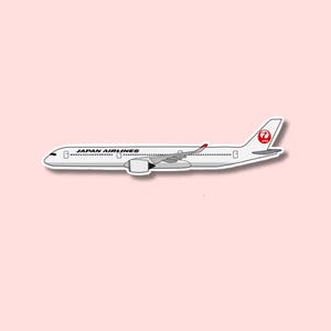 Japan Airlines A350 Airbus Airplane Sticker | Decal for Laptop, Suitcase, Water Bottle | Travel, Gift, Journal