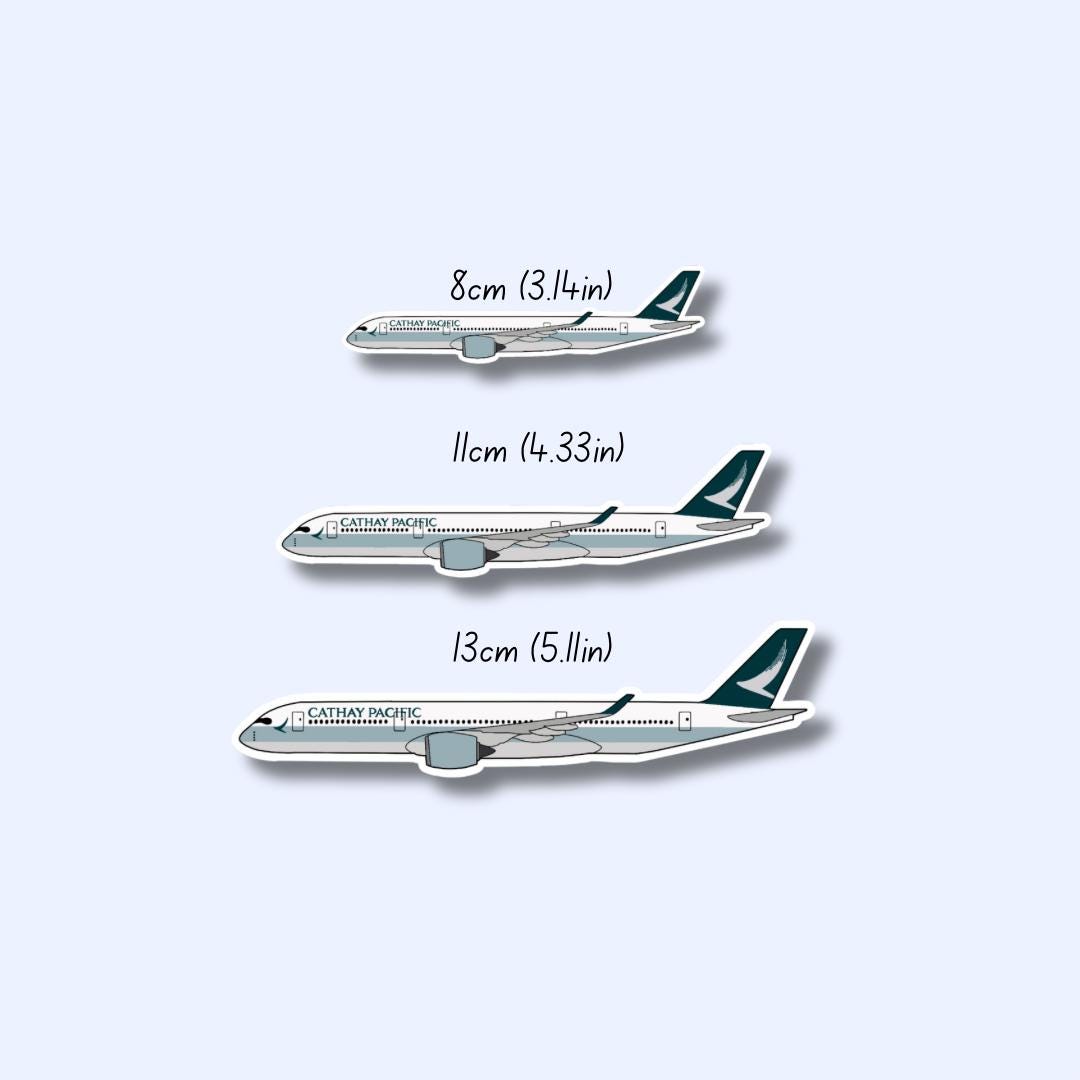 Cathay Pacific A350 Airbus Airplane Sticker | Glossy Aviation Decal - Etsy