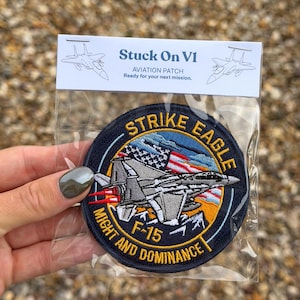 F15 Eagle Patch – Fighter Jet Badge – Aviation Collectors Patch