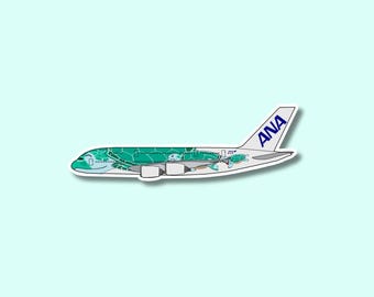 エアバス A380 ステッカー、ルフトハンザ航空の飛行機ステッカー