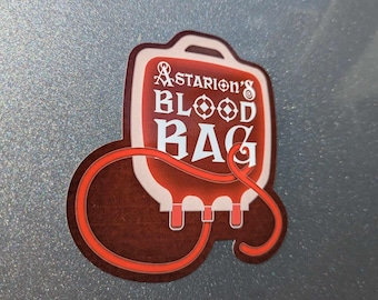 Astarion's Blood Bag Sticker - Baldur's Gate 3 Vinyl Decal