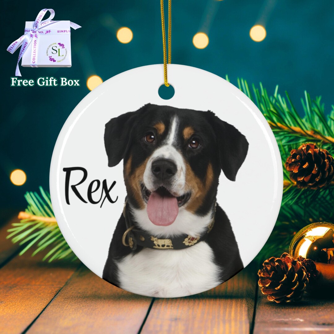 Personalized Pet Ornament, Custom Dog Christmas Present, Puppy Ornament ...