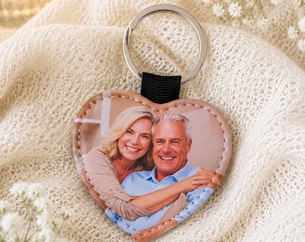 Personalized Photo Keychain | Custom Picture Keyring Gift for Family & Friends