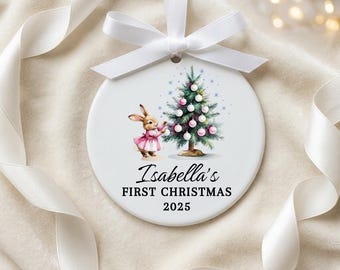 Custom Baby's First Christmas Ornament 2026 | Personalized Baby Keepsake Gift