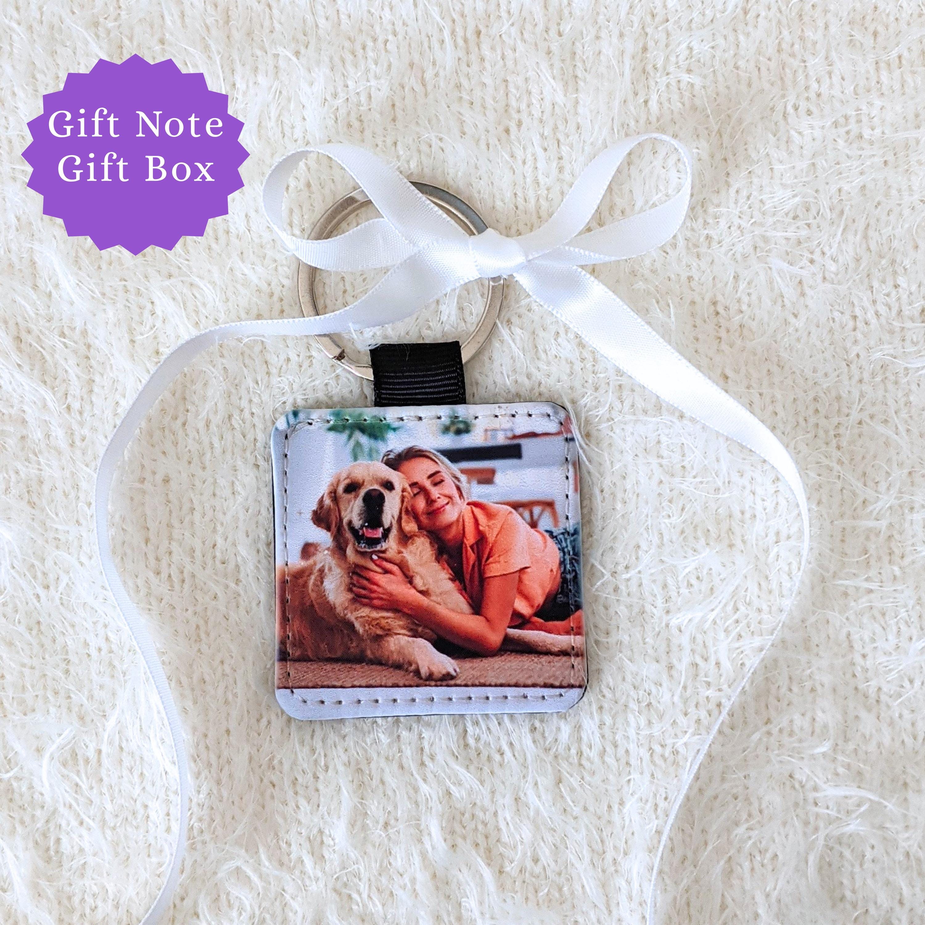 Personalized Photo Keychain: Vegan Leather Pet Picture