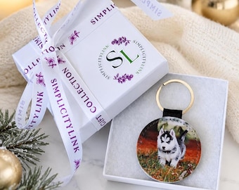 Custom Photo Keychain – Personalized Picture Keyring, Unique Gift for Christmas, Pet & Family Keepsake