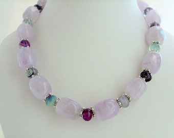 Necklace - Higher Self  with Amethyst and Fluorite