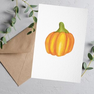 パンプキンカード ハロウィン コテージコアカード パーソナライズカード カスタムカード 素朴なカード 環境に優しいリサイクルカード 手作りカード ホワイト
