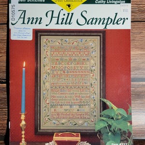 Ann Hill Samplers - 12 page Cross Stitch Booklet