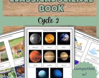 Klassisches Wissenschaftsbuch mit realistischen Bildern, Zyklus 2