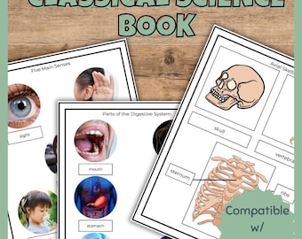 Klassisches Wissenschaftsbuch mit realistischen Bildern, Zyklus 3