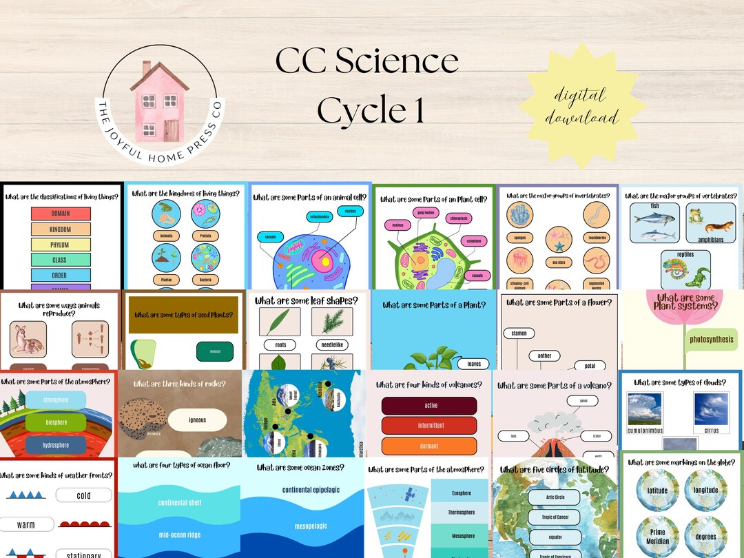 Classical Homeschool, Memory Work, Fridge Facts Visuals - Etsy