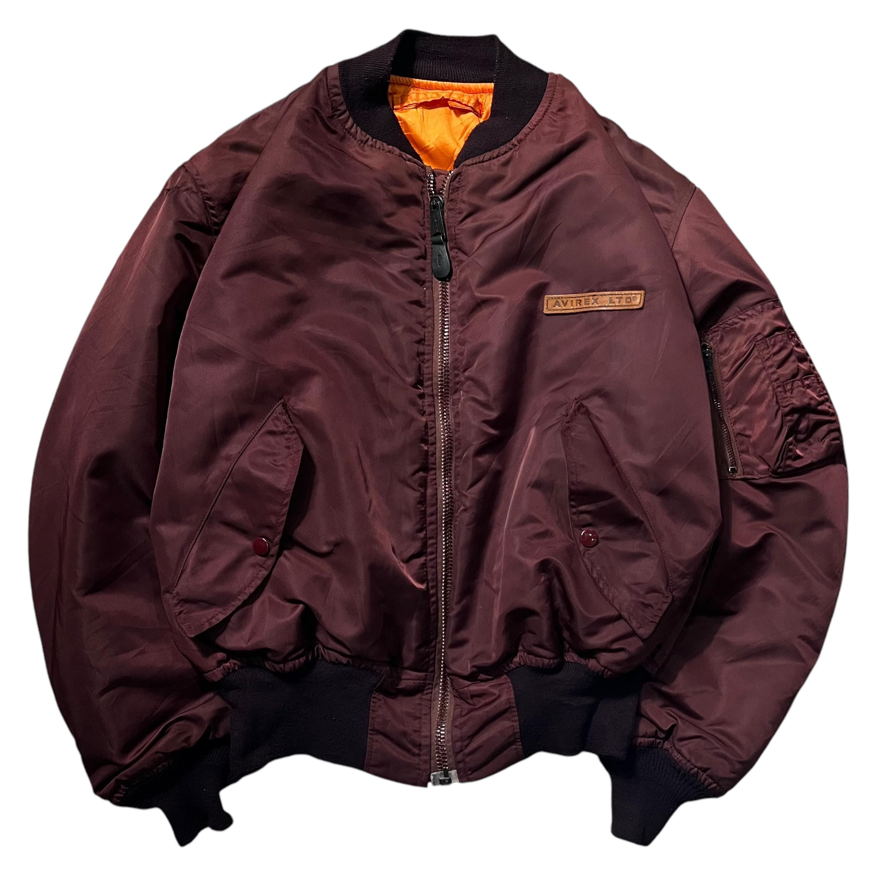 Vintage AVIREX USA MA-1 Military Bomber Jacket Big Logo - Etsy Vintage AVIREX USA MA-1 Military Bomber Jacket Big Logo - Etsy