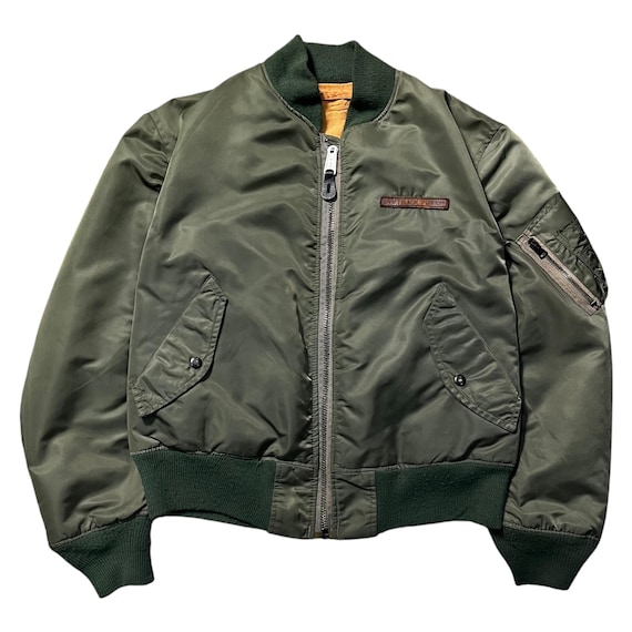 Vintage AVIREX USA Big Logo MA-1 Military Flight Bomber Vintage AVIREX USA Big Logo MA-1 Military Flight Bomber