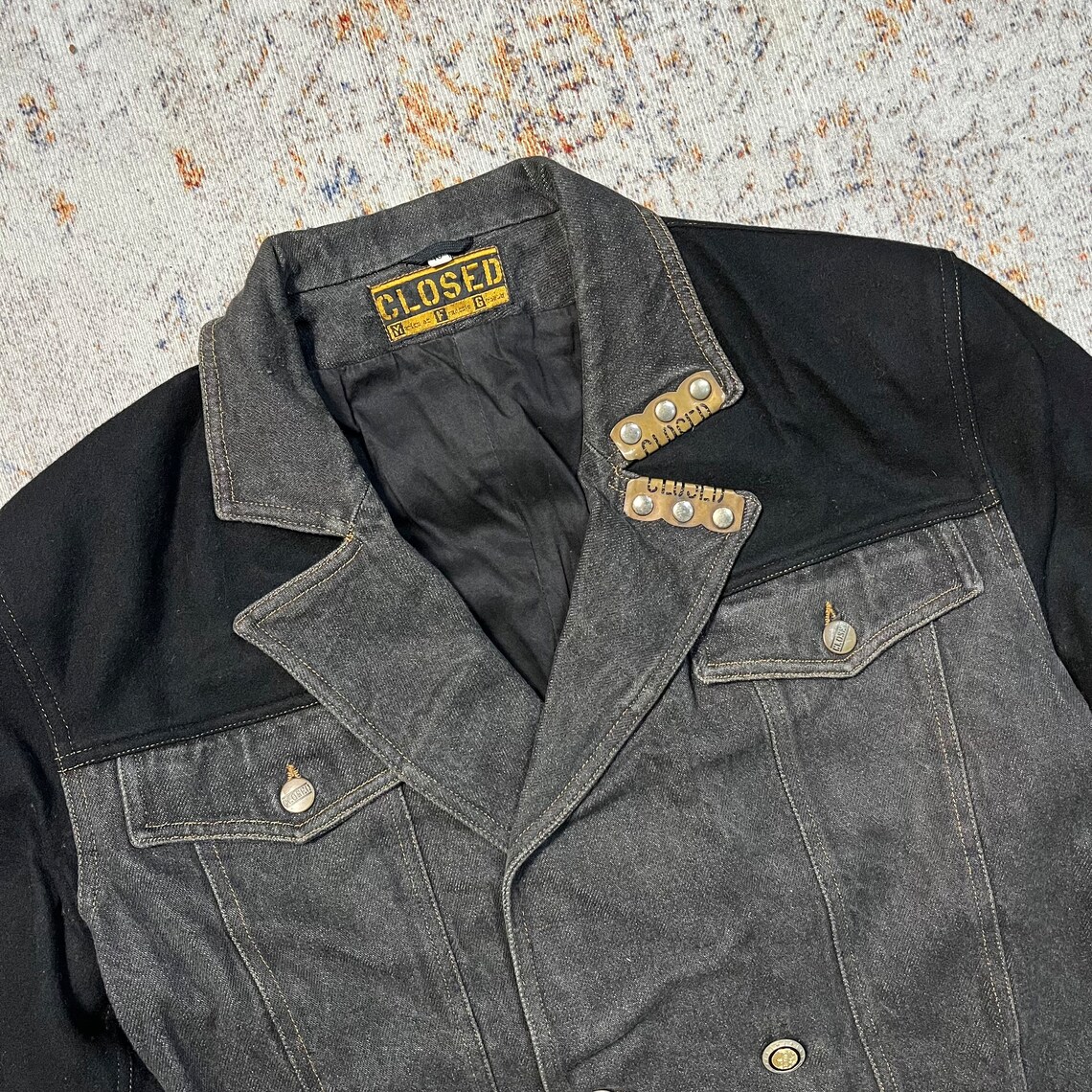 Blouson Jean Réversible Vintage Closed Marithé & François Girbaud Taille 38 - Occasion Bon état