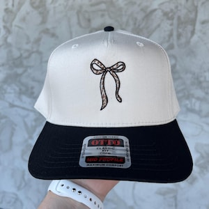 Leopard bow Embroidered Cap