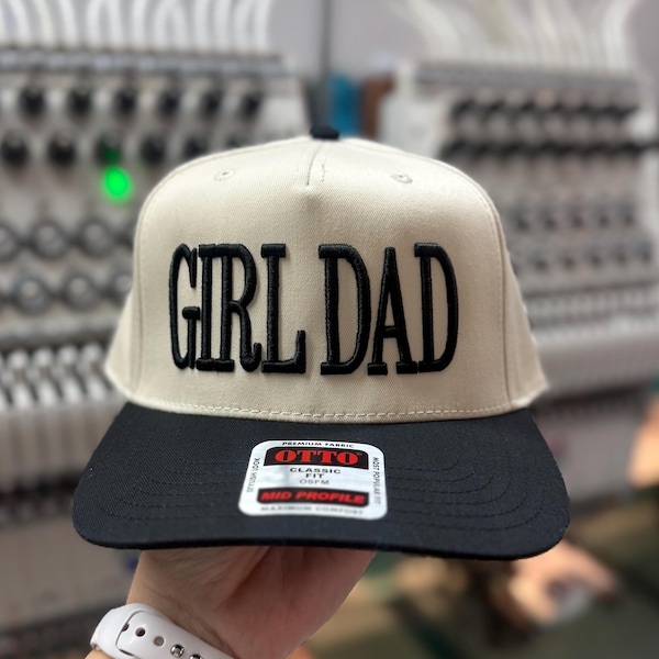 Casquette brodée Dad puff fille