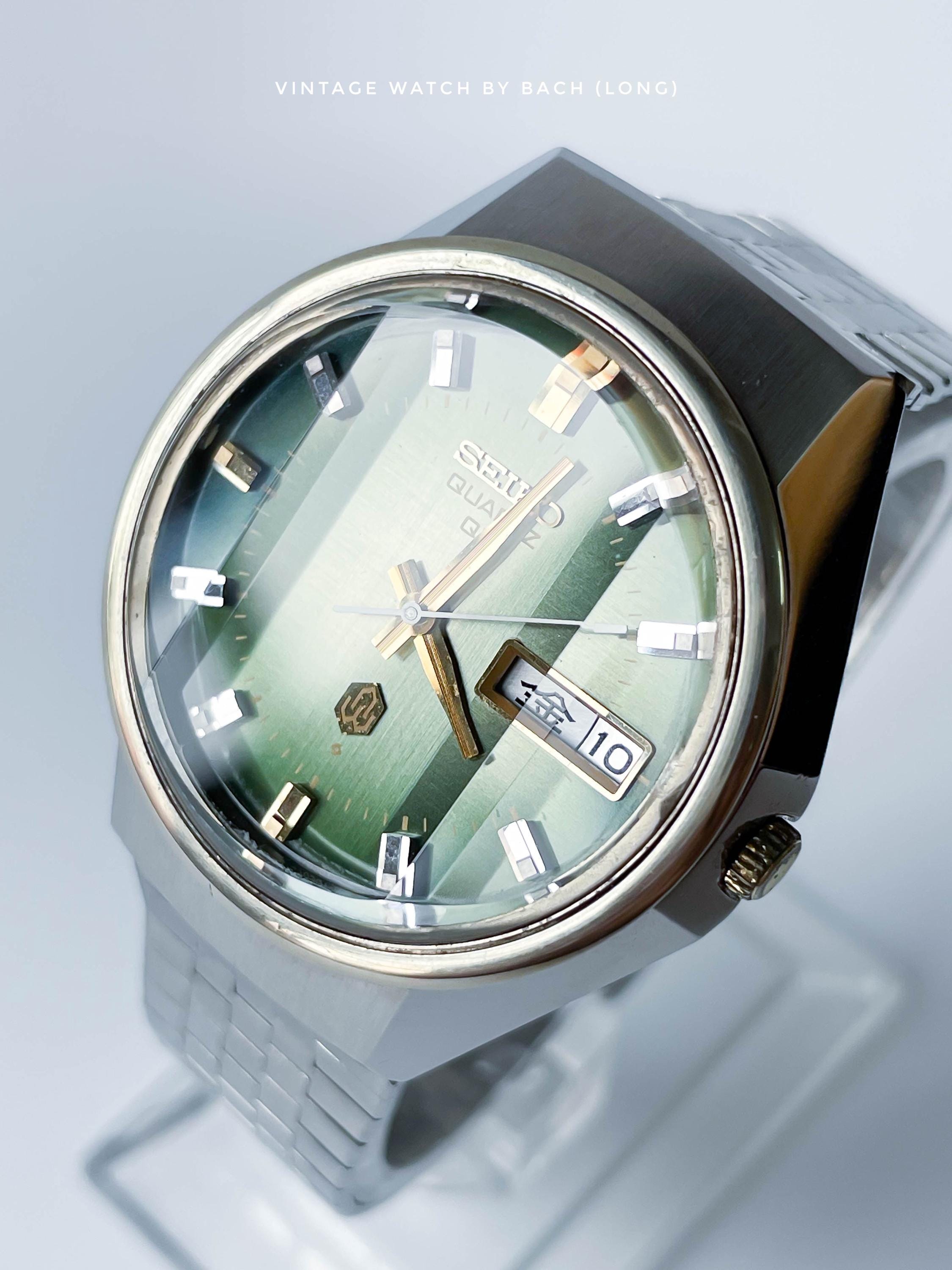 hkkr様 Seiko QR 3863-7020 Gradient Green Faceted Crystal - Etsy