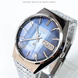 Seiko Type II 7546-8160 Blue Faceted Crystal - Etsy