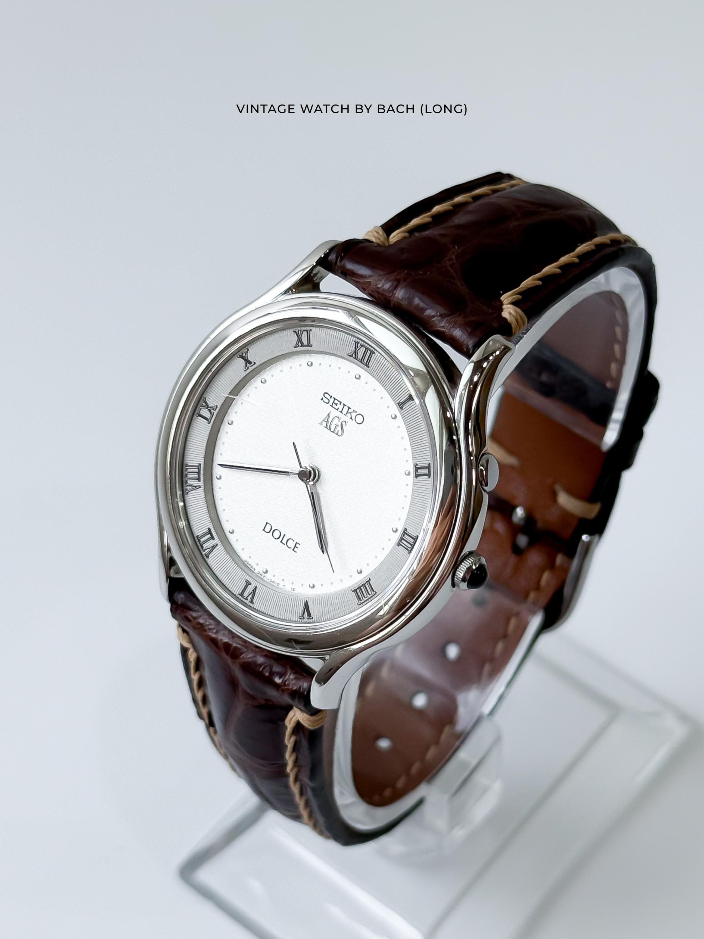 SEIKO 腕時計　ドルチェ　ags ヴィンテージ セイコー ドルチェ AGS 3M21-0A10 ローマ数字ダイヤル
